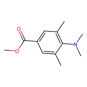 N,N,2,6-Tetramethylaniline-4-carboxylic acid, methyl ester structure
