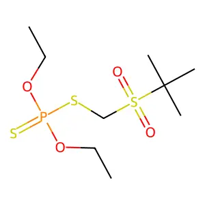 Terbufos sulfone structure