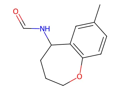 (7-Methyl-2,3,4,5-tetrahydro-1-benzoxepin-5-yl)methanimidic acid structure