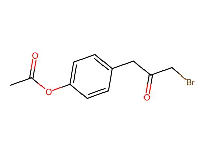 1-[4-(Acetyloxy)phenyl]-3-bromo-2-propanone structure