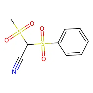 (METHYLSULFONYL)(PHENYLSULFONYL)ACETONITRILE structure