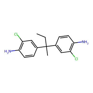 2,2-Bis(4-amino-3-chlorophenyl)butane structure