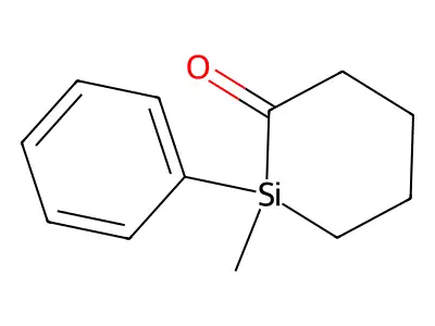 1-Methyl-1-phenyl-2-silinanone structure