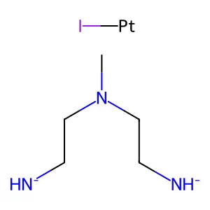 2-[2-Azanidylethyl(methyl)amino]ethylazanide;iodoplatinum structure