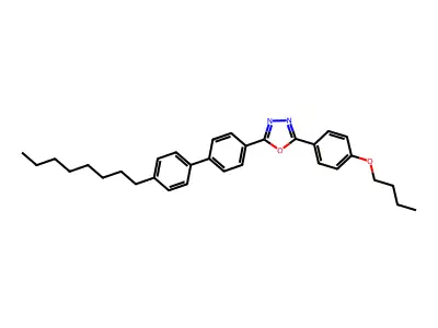 2-(4-Butoxyphenyl)-5-(4'-octylbiphenyl-4-yl)-1,3,4-oxadiazole structure