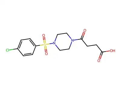 4-[4-(4-Chlorobenzenesulfonyl)piperazin-1-yl]-4-oxobutanoic acid structure
