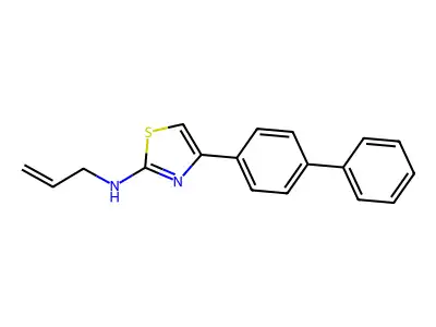 4-(4-phenylphenyl)-N-(prop-2-en-1-yl)-1,3-thiazol-2-amine structure