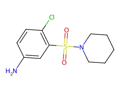 4-Chloro-3-(piperidine-1-sulfonyl)aniline structure