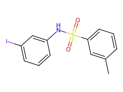 N-(3-碘苯基)-3-甲基苯磺酰胺 structure