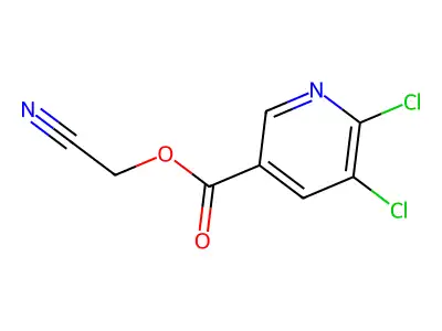 Cyanomethyl 5,6-dichloropyridine-3-carboxylate structure