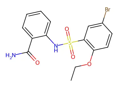 2-[(5-Bromo-2-ethoxyphenyl)sulfonylamino]benzamide structure