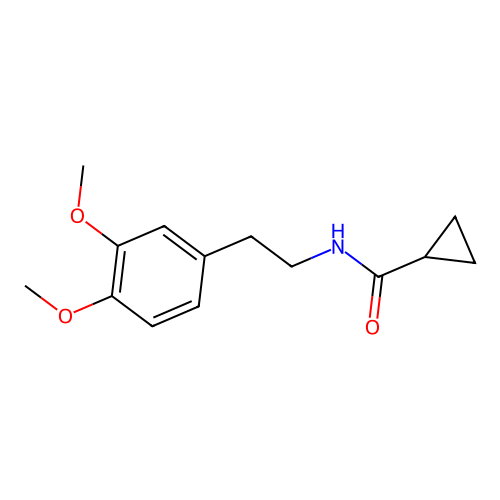N-[2-(3,4-dimethoxyphenyl)ethyl]cyclopropanecarboxamide structure