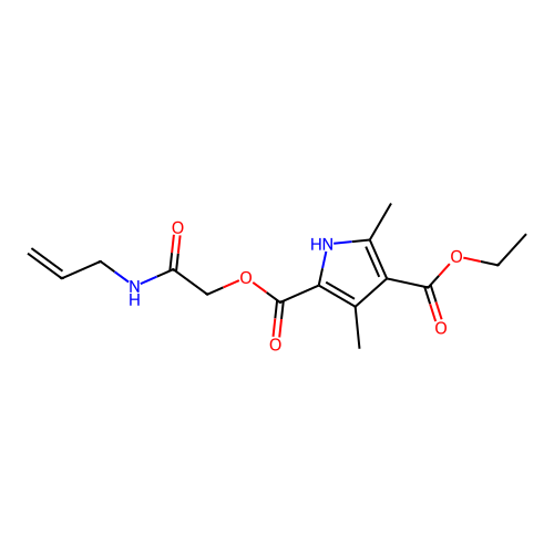 1H-Pyrrole-2,4-dicarboxylic acid, 3,5-dimethyl-, 4-ethyl 2-[2-oxo-2-(2-propenylamino)ethyl] ester (9CI) structure