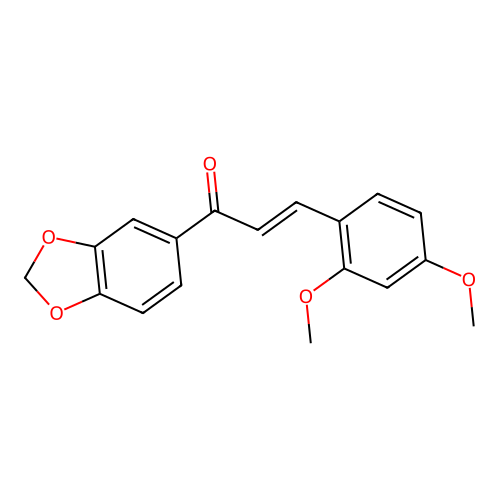 1-(1,3-Benzodioxol-5-yl)-3-(2,4-dimethoxyphenyl)-2-propen-1-one structure