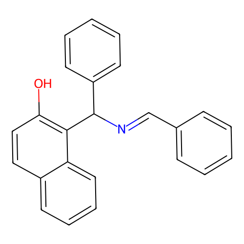 1-((Benzylidene-amino)-phenyl-methyl)-naphthalen-2-OL structure