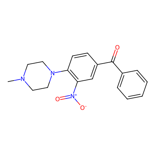 [4-(4-Methylpiperazin-1-yl)-3-nitrophenyl]-phenylmethanone structure