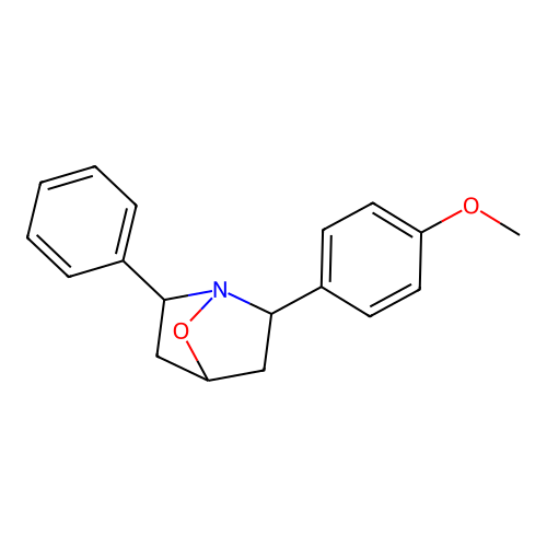 2-(4-Methoxyphenyl)-6-phenyl-7-oxa-1-azabicyclo[2.2.1]heptane structure