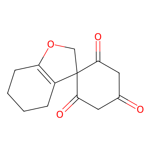 Spiro[benzofuran-3(2H),1'-cyclohexane]-2',4',6'-trione, 4,5,6,7-tetrahydro- structure