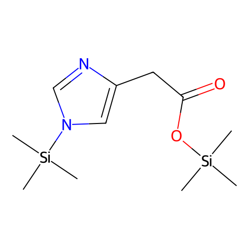 1H-Imidazole-4-acetic acid, 1-(trimethylsilyl)-, trimethylsilyl ester structure