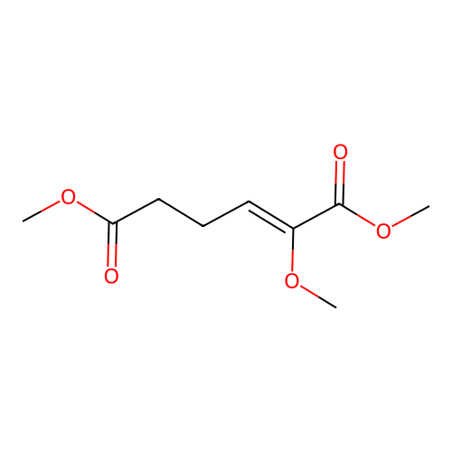 Dimethyl 2-methoxyhex-2-enedioate structure