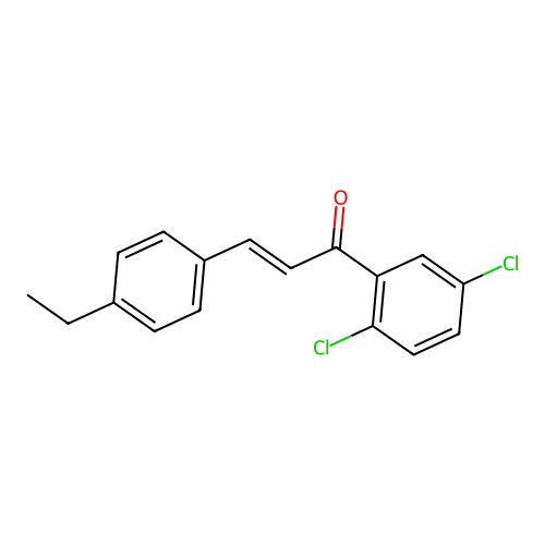 (2E)-1-(2,5-Dichlorophenyl)-3-(4-ethylphenyl)prop-2-en-1-one structure