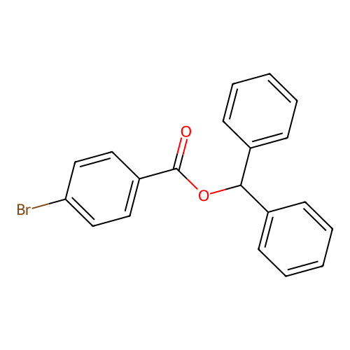 Benzhydryl 4-bromobenzoate structure