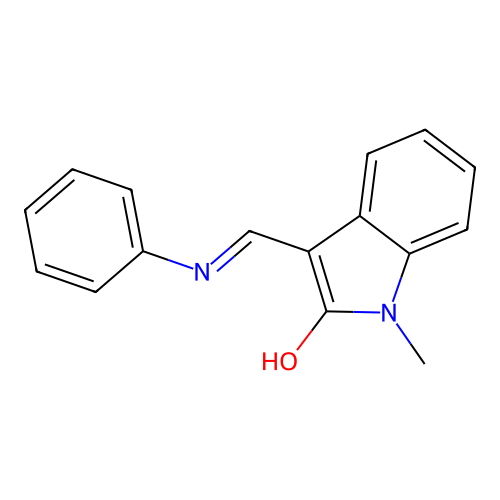 3-(anilinomethylene)-1-methyl-1,3-dihydro-2H-indol-2-one structure