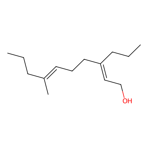 7-Methyl-3-propyl-2,6-decadien-1-ol structure