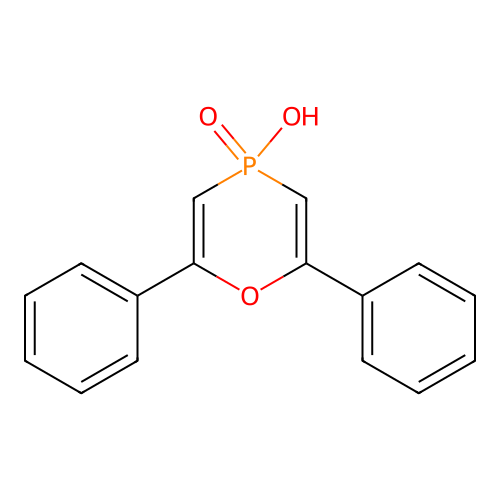 4-Oxo-2,6-diphenyl-4H-4lambda*5*-[1,4]oxaphosphinin-4-ol structure