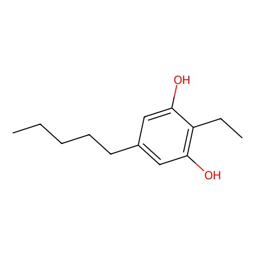 1,3-Benzenediol, 2-ethyl-5-pentyl- structure