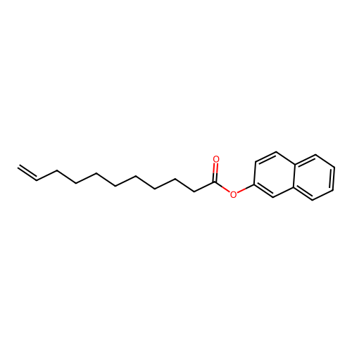 2-Naphthyl undec-10-enoate structure
