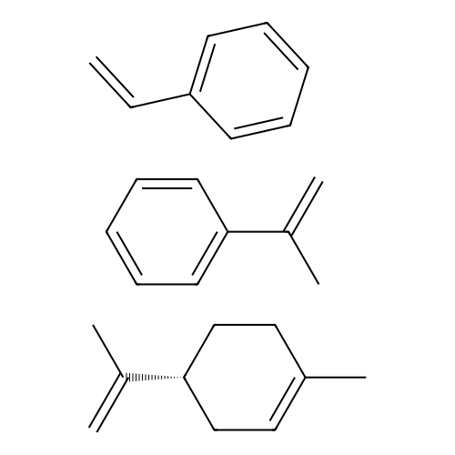 (4R)-1-methyl-4-prop-1-en-2-ylcyclohexene;prop-1-en-2-ylbenzene;styrene structure
