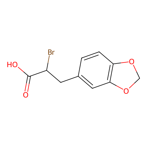 3-(3,4-Methylenedioxyphenyl)-2-bromopropionic acid structure