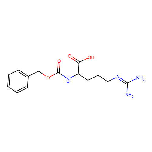 2-{[(Benzyloxy)carbonyl]amino}-5-carbamimidamidopentanoic acid structure