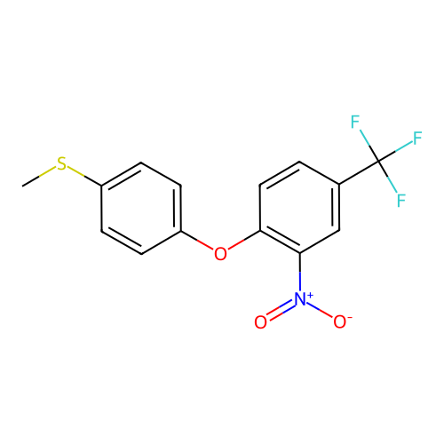4-[4-(Methylthio)phenoxy]-3-nitrobenzotrifluoride structure