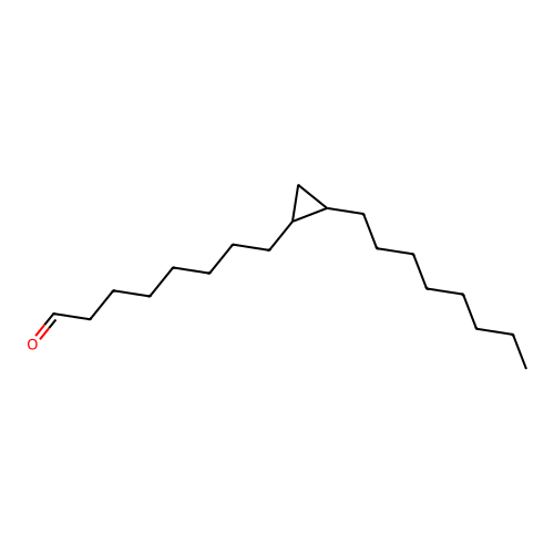 Cyclopropaneoctanal, 2-octyl- structure