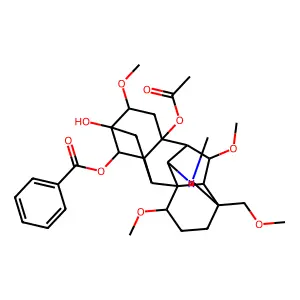 翠雀碱 structure