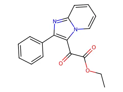 Ethyl 2-oxo-2-(2-phenylimidazo[1,2-a]pyridin-3-yl)acetate structure