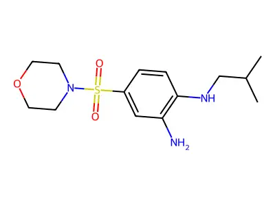N1-(2-methylpropyl)-4-(morpholine-4-sulfonyl)benzene-1,2-diamine structure