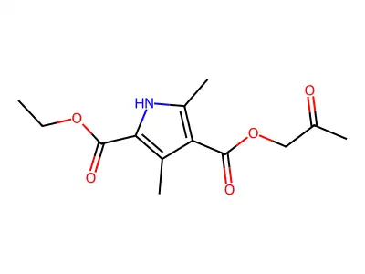 2-O-ethyl 4-O-(2-oxopropyl) 3,5-dimethyl-1H-pyrrole-2,4-dicarboxylate structure
