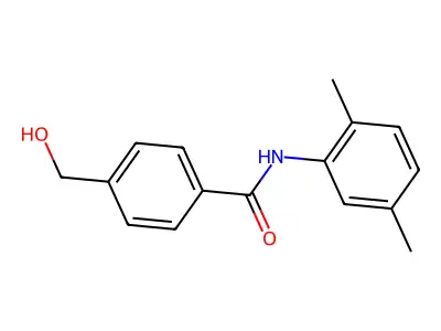 N-(2,5-dimethylphenyl)-4-(hydroxymethyl)benzamide structure