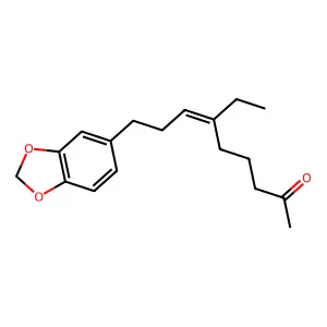 9-(1,3-Benzodioxol-5-yl)-6-ethyl-6-nonen-2-one structure