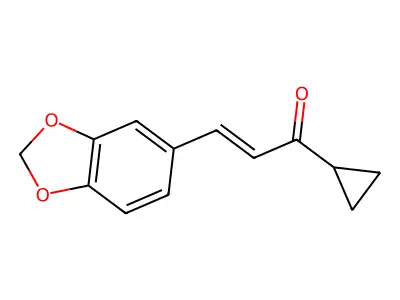 2-(3,4-Methylenedioxyphenyl)vinyl cyclopropyl ketone structure