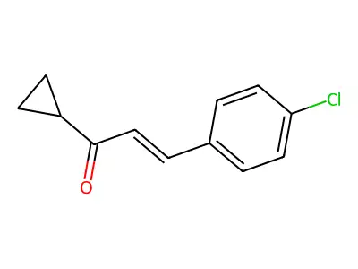 2-Propen-1-one, 3-(4-chlorophenyl)-1-cyclopropyl- structure