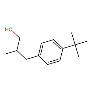 Benzenepropanol, 4-(1,1-dimethylethyl)-beta-methyl- structure