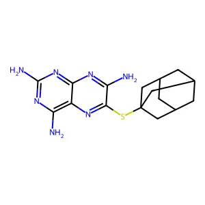 6-(1-Adamantylsulfanyl)pteridine-2,4,7-triamine structure