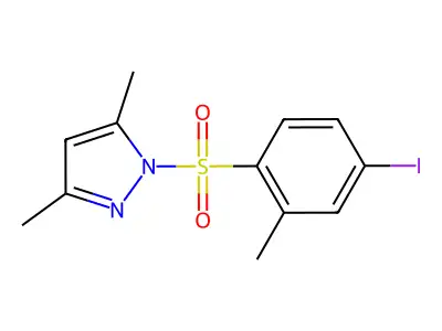 1-(4-Iodo-2-methylphenyl)sulfonyl-3,5-dimethylpyrazole structure