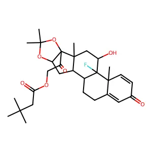 六縮丙酮去炎松 structure