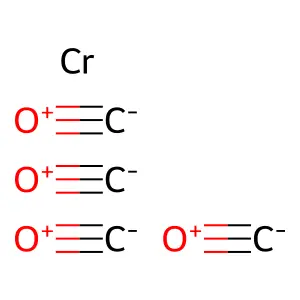 Chromium carbonyl (Cr(CO)4) structure