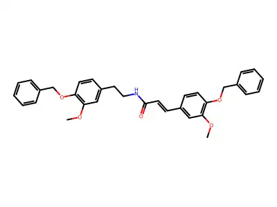 (E)-3-(3-methoxy-4-phenylmethoxyphenyl)-N-[2-(3-methoxy-4-ph structure